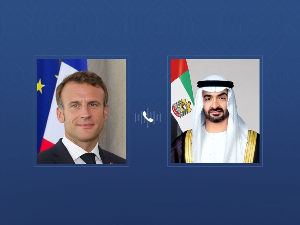 阿联酋总统与法国总统通电话，谴责以色列威迫地区安全